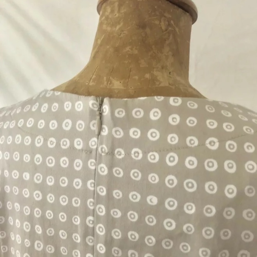 *SOLD* Marimekko Kora 042260 Beige Cotton Blend Short Sleeves Dress Size 34 - Picture 4 of 9